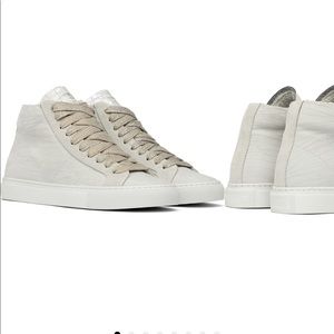 p448 Star High Top Sneaker in white zebra size 38